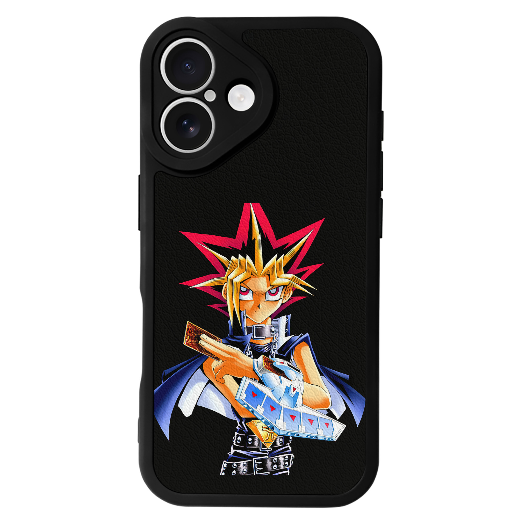 遊☆戯☆王 Yu-Gi-Oh! 【iPhone 16シリーズ対応】シリコンスマホケース（レザー調） 材質：シリコン